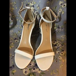 **BRAND NEW* Strappy White Wedges